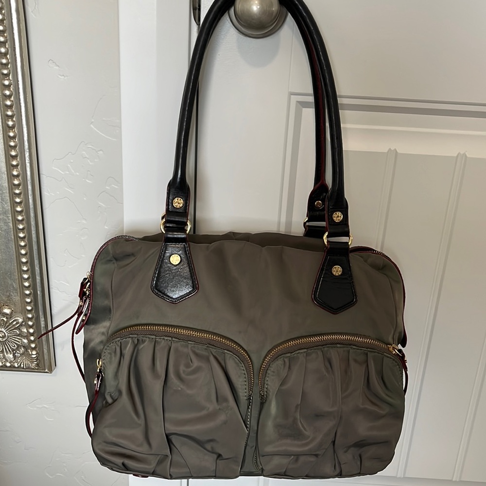 MZ Wallace Nylon Shoulder Bag Gray